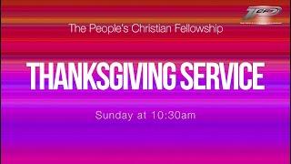 Sunday 22nd September - Thanksgiving Service!