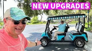 LOVE or HATE? Golf Cart Update (The Villages Florida) EVolution D5 Ranger 4 (New Seats & Rain Gear)