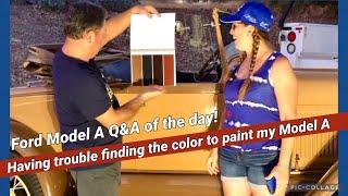 Ford Model A paint color, how do I find the paint I’m looking for? ​⁠@ModelA helps with answer!