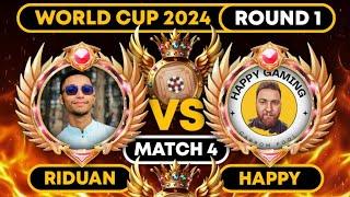 CARROM POOL WORLD CUP 2024 | ROUND 1 - MATCH 4 | Riduan Gaming Vs Happy Gaming