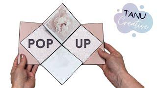 Pop-Up Card with 4 Square Photos | Tutorial