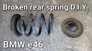 BMW e46 rear spring replacement