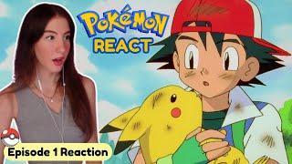 FIRST TIME WATCHING THE POKEMON ANIME! | Pokémon Anime Reaction - Season 1 Episode 1 (Indigo league)