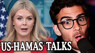 US Confirms Direct Talks With Hamas Over Hostages In Gaza | Hasanabi Reacts