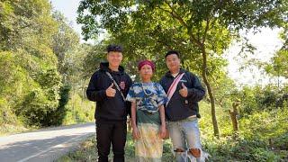 Karen boy and Kyaw law try to help funny aunt alittle rice  we know not much but better than nth