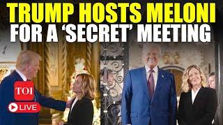 Trump-Meloni Meet LIVE | Italian PM’s Surprise Visit To Mar-A-Lago Amid Diplomatic Row With Iran