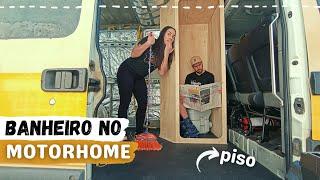 Piso e Estrutura do Banheiro no Motorhome Artesanal | Van Renault Master