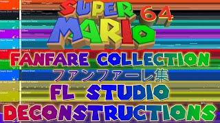 Super Mario 64 - FANFARE COMPILATION - FL Studio Deconstructions