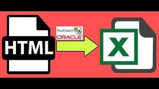 How to convert HTM/HTML file into XLS/XLSX file - RepExpert - Oracle