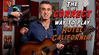 Play Hotel California CORRECTLY! with Tabs & chord charts