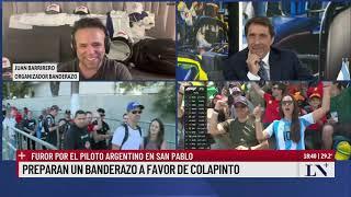 Preparan un banderazo a favor de Colapinto: furor por el piloto argentino en San Pablo