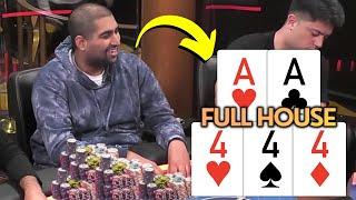 Nik's Full House on the RIVER for $50,000 at Live Cash Game