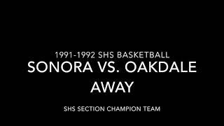 1991-92 SHS Basketball Oakdale away