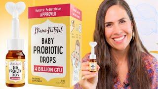 Baby Probiotic Drops by Mama Natural - Holistic Pediatrician Approved