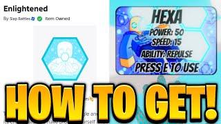 How To Get The HEXA GLOVE + "Enlightened" BADGE! Roblox Slap Battles