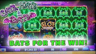 Cats, Hats & More Bats SLOT BONUS HITS!