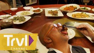 Feasting in Shanghai's Best SECRET Restaurant | Bizarre Foods with Andrew Zimmern | Travel Channel