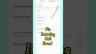Fix Incoming Call Sound Not Working on Android ||#shorts#viral