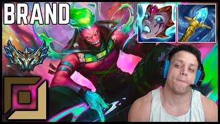  Tyler1 BACK IN NA! OVER 1000 LP+ | Brand ADC Full Gameplay | Season 14 ᴴᴰ