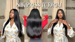 HOW TO: DIY Silk Press Tutorial on Natural Hair | *Detailed Tips & Techniques | Curly to Straight