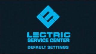 Lectric Service Center | Default Settings