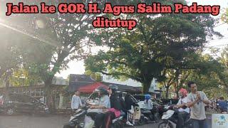 GOR H. Agus Salim Padang padatGagal masuk karena jalannya sudah ditutup@amimilaaira #jalanjalan