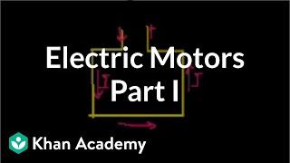 Electric motors (part 1) | Physics | Khan Academy