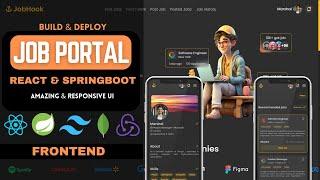 Full Stack Job Portal Application with React & Springboot | Frontend | MongoDB | Redux | Episode 1