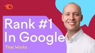 How to Rank #1 in Google in 2025 (Live Demo)