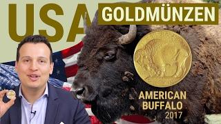 NEUE GOLDMÜNZEN aus den USA: Gold American Buffalo 2017 mit Kapsel (1 Unze)