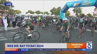 Annual Bike MS: Bay to Bay cycling tour takes off from Irvine