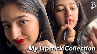 Top 10 Lipsticks suiting Indian Skin Tones | Best Nude Lipsticks | Red Lipsticks | Jhanvi Bhatia