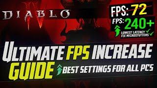  DIABLO IV: Dramatically increase performance / FPS with any setup! *DIABLO 4 BEST SETTINGS* 