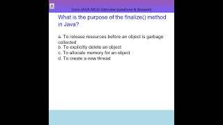 finalize method #javaprogramming  #java #shorts