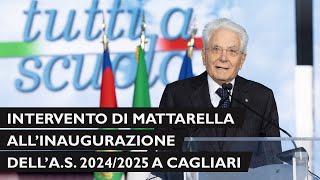 Mattarella alla cerimonia di inaugurazione dell’anno scolastico