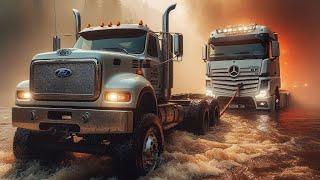 Ford F750 | Rescue Mercedes-Benz Truck | Snow runner