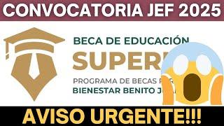 AVISO URGENTE!!! Convocatoria de la Beca Jóvenes Escribiendo el Futuro 2025 Noviembre 2024