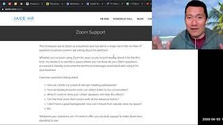 Zoom Support Group recommended by George Kao