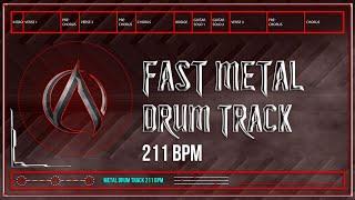 Fast Metal Drum Track 211 BPM | Preset 3.0 (HQ,HD)