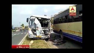 Surat : ST Bus And Private Bus Accident On Bardoli Highway