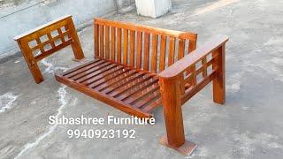 Assembly type teak wood sofa Chennai Subhashree Furniture