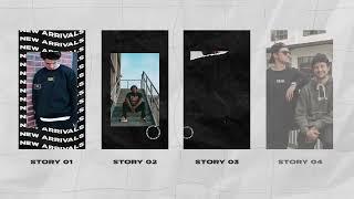 Hyped -  Streetwear Instagram Posts & Stories Pack for After Effects 2022