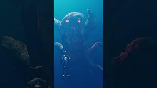 Giant creature under the ocean  #shorts  #creature #thalassophobia