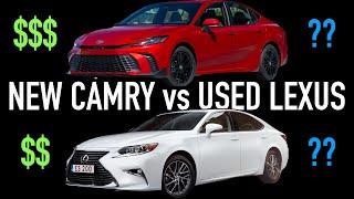 New Toyota Camry vs Used Lexus ES.. Which is Cheaper?