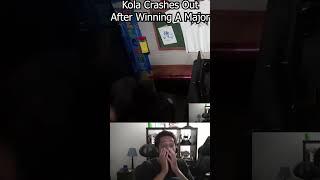 Kola Crashes Out After Winning a Major