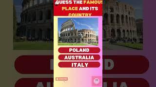 Guess the Country by Famous Place in 5 Seconds! #MSQuiz Part 03