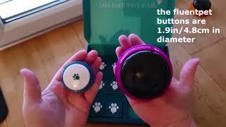 fluent pet | fluent pet button unboxing with comparison | how to use fluent pet