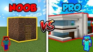 Minecraft NOOB vs. PRO: MODERN HOUSE in Minecraft!