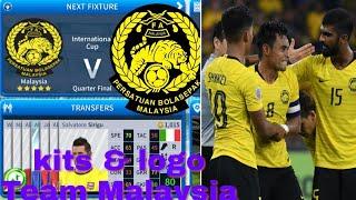 How To Create Malaysia National Team Kits & Logo | Dream League Soccer 2019