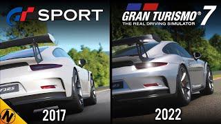 Gran Turismo 7 vs  Gran Turismo Sport | Direct Comparison